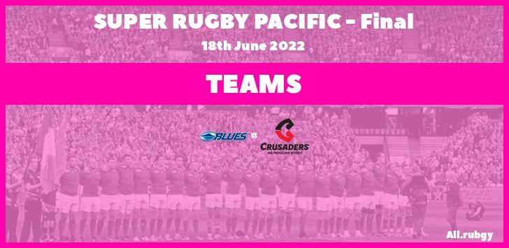 Super Rugby 2022 - Final Team Announcements : Blues vs Crusaders