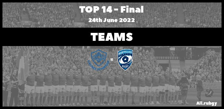 Top 14 2022 - Final Team Announcements between Castres and Montpellier