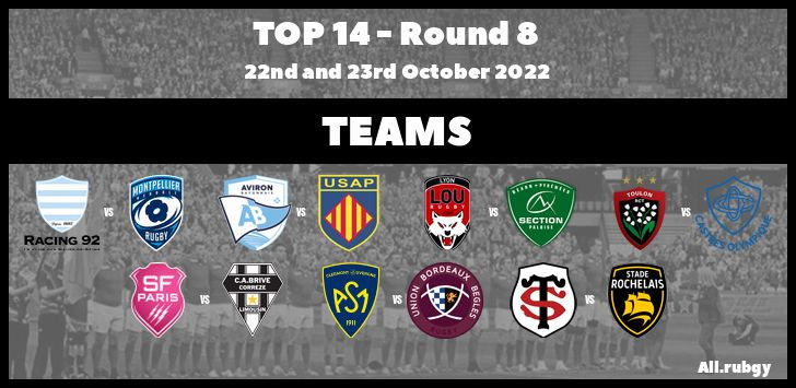 Top 14 2023 - Round 8 Team Announcements