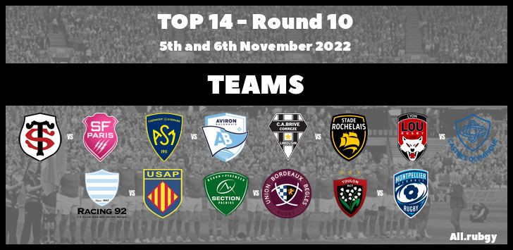 Top 14 2023 - Round 10 Team Announcements