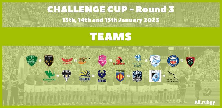 Challenge Cup 2023 - Round 3 Team Announcements