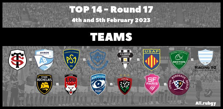Top 14 2023 - Round 17 Team Announcements
