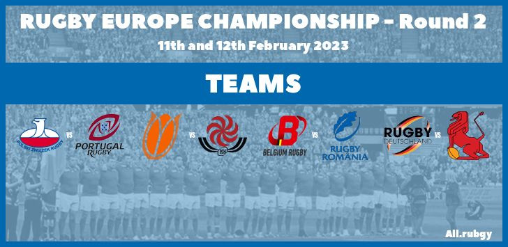 Rugby Europe Championship 2023 - Round 2 Team Announcements