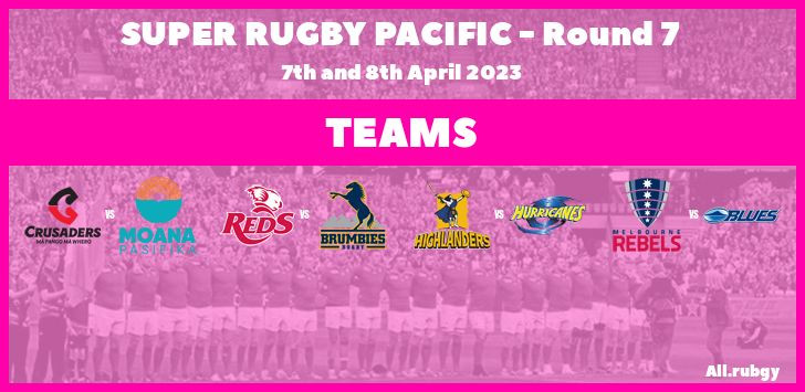 Super Rugby Pacific 2023 - Round 7 Team Announcements