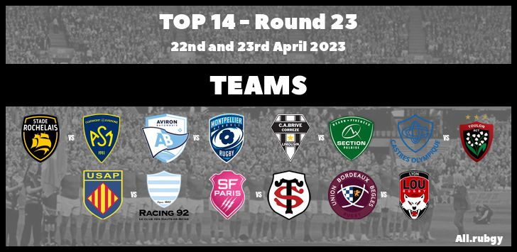 Top 14 2023 - Round 23 Team Announcements