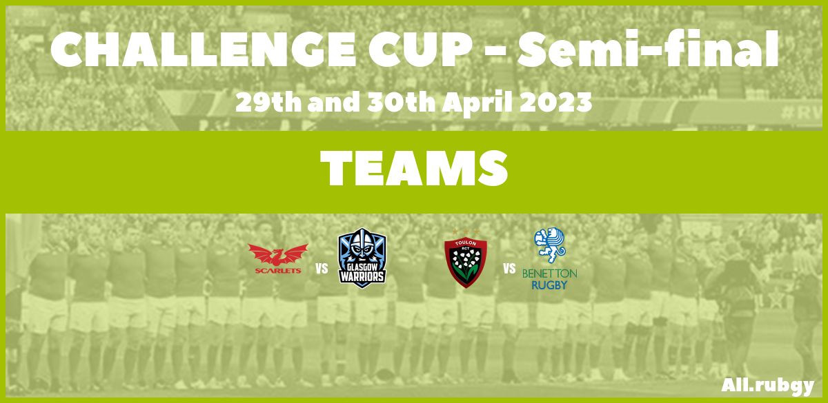 Challenge Cup 2023 - Semi-finals Team Announcements