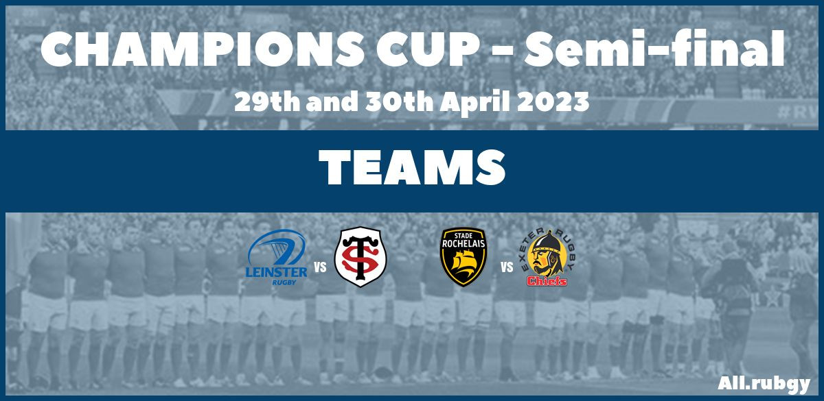 Champions Cup 2023 - Semi-finals Team Announcements