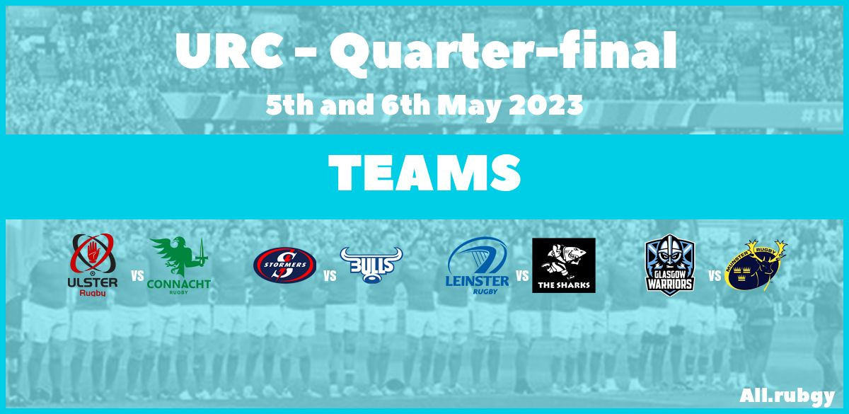 URC 2023 - Quarter-finals Team Announcements