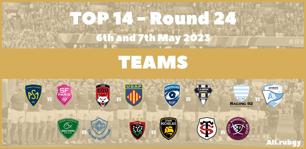 Top 14 2023 - Round 24 Team Announcements