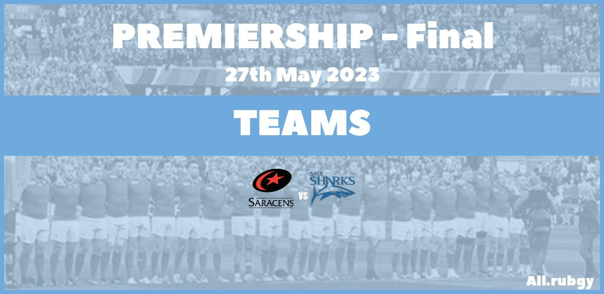 Premiership 2023 - Final Team Announcements - Saracens vs Sale