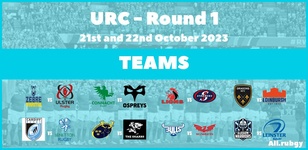 URC 2024 Round 1 Team Announcements All.Rugby