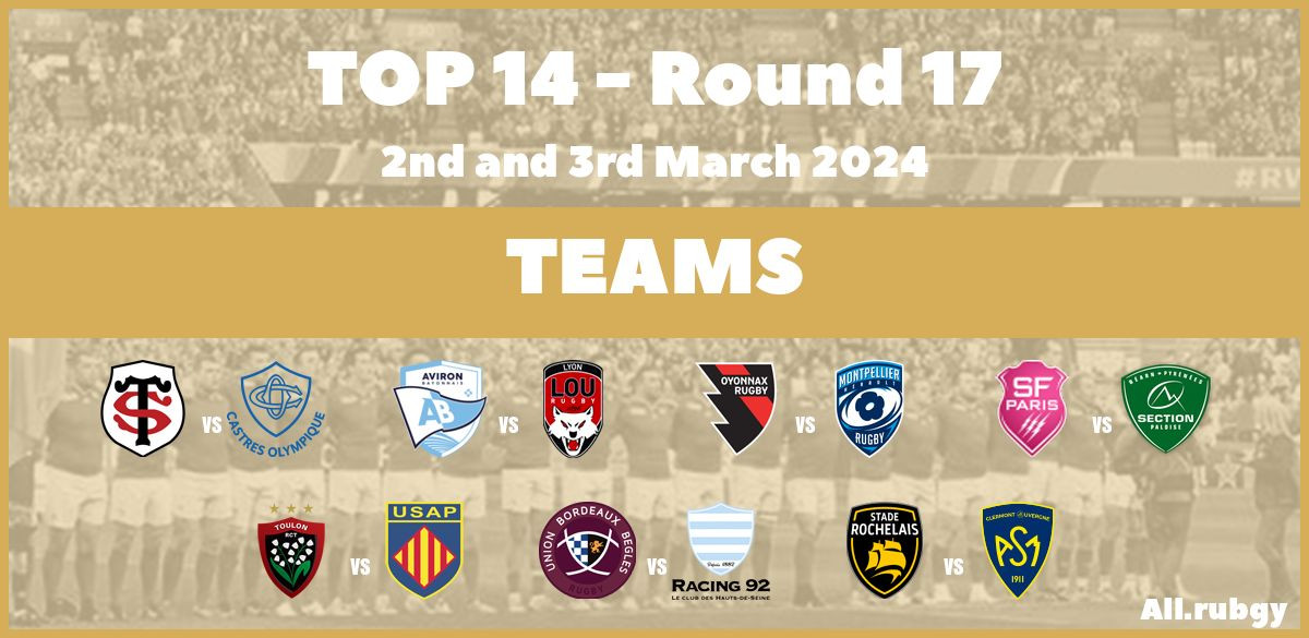 Top 14 2024 Round 17 Team Announcements All Rugby   News2338 