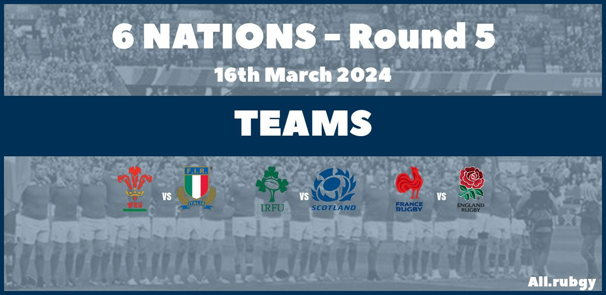 Six Nations 2024 Round 5 Team Announcements All.Rugby