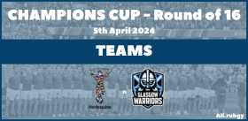 Harlequins vs Glasgow : Team Announcements for Round of 16 of Champions Cup 2024
