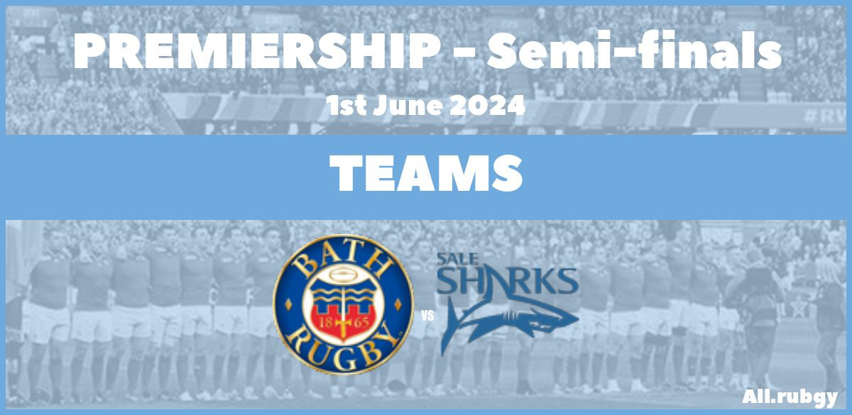 Bath vs Sale Team Announcements for Premiership Semifinals All.Rugby